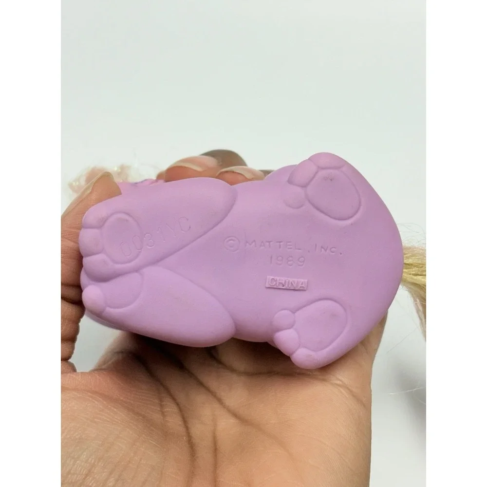 VTG‎ Mattel 1989 My Little Pretty Kitty PURPLE PAWS Growing Hair First Release